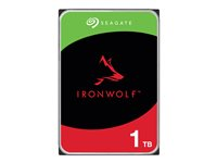 Seagate IronWolf ST1000VN008 - Disque dur - 1 To - interne - 3.5" - SATA 6Gb/s - 5400 tours/min - mémoire tampon : 256 Mo ST1000VN008