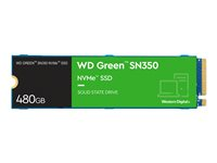 WD Green SN350 NVMe SSD WDS480G2G0C - SSD - 480 Go - interne - M.2 2280 - PCIe 3.0 x4 (NVMe) WDS480G2G0C